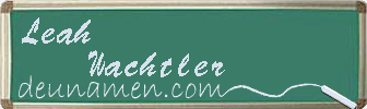 Leah Wachtler Visitenkarte